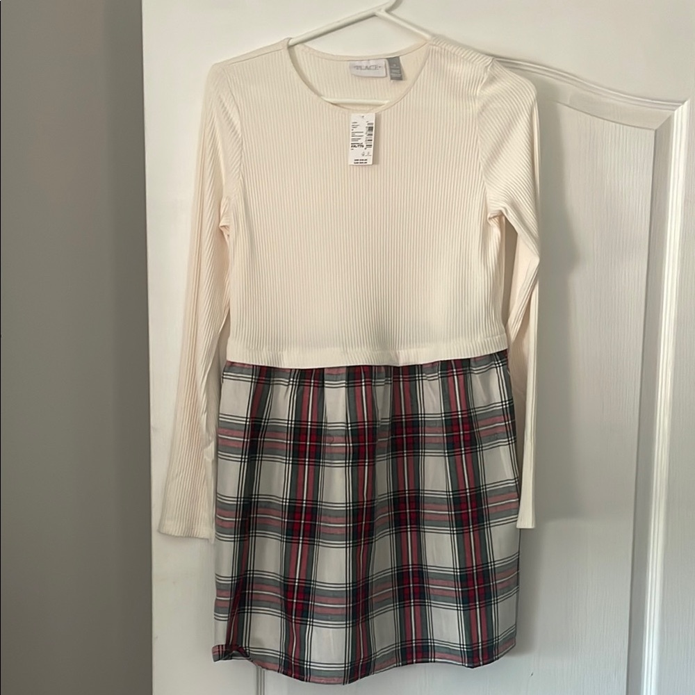 Cotton and Plaid one piece dress